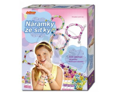 Creatoys Náramky ze síťky s doplňky v krabici