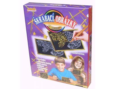 Creatoys Škrabací obrázky zlaté