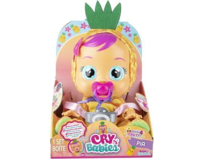 TM Toys Cry Babies Interaktívna bábika 30 cm Tutti Frutti Pia