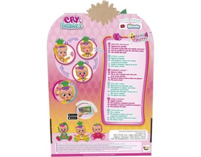 TM Toys Cry Babies Interaktívna bábika 30 cm Tutti Frutti Pia