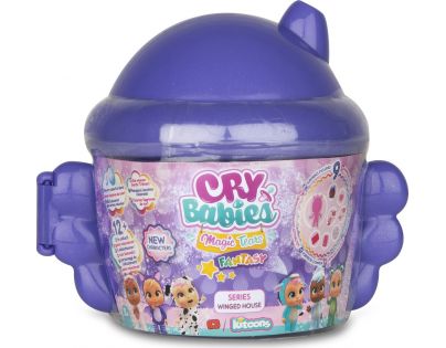 Cry Babies Magic Tears Fantasy magické slzy okrídlený domček série 2 fialový domček