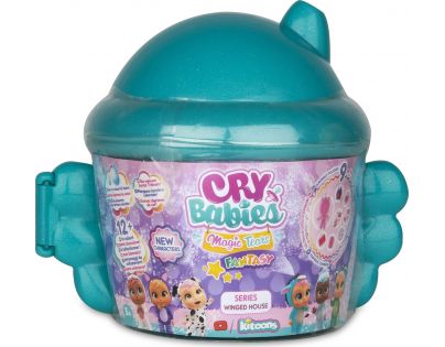 Cry Babies Magic Tears Fantasy magické slzy okrídlený domček série 2 zelený domček