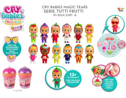 Cry Babies Magic Tears magické slzy série Tutti Frutti fialové