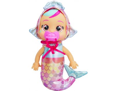 Cry Babies Tiny Cuddles Bábika Morská panna Melody tmavě růžový dudlík