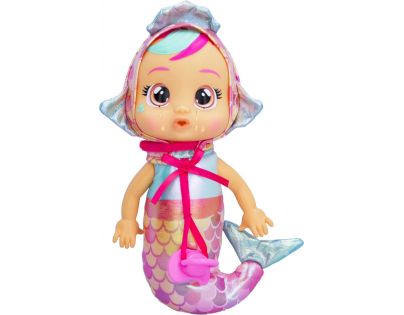 Cry Babies Tiny Cuddles Bábika Morská panna Melody tmavě růžový dudlík