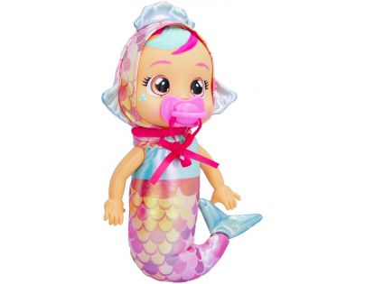 Cry Babies Tiny Cuddles Bábika Morská panna Melody tmavě růžový dudlík