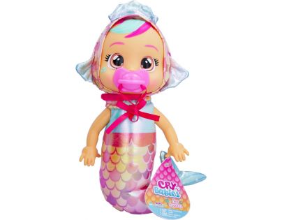 Cry Babies Tiny Cuddles Bábika Morská panna Melody tmavě růžový dudlík