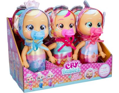 Cry Babies Tiny Cuddles Bábika Morská panna Delphine růžový dudlík