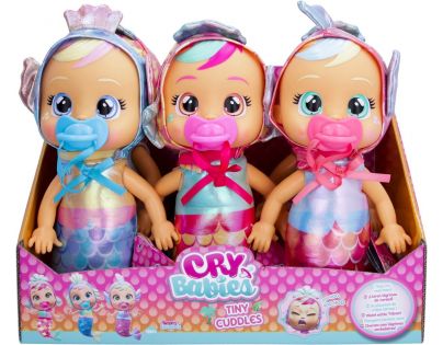 Cry Babies Tiny Cuddles Bábika Morská panna Delphine růžový dudlík