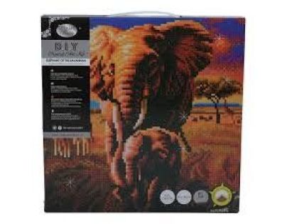 Craft Buddy Crystal Art plátno Slony