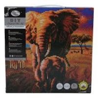 Craft Buddy Crystal Art plátno Slony
