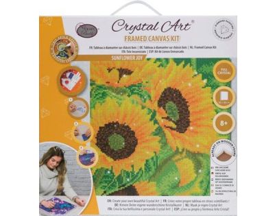 Craft Buddy Crystal Art plátno Slnečnica