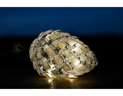 Marimex Crystal Závesná biela šiška 14 cm