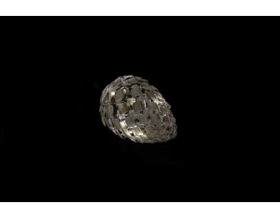 Marimex Crystal Závesná biela šiška 14 cm