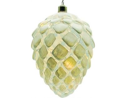 Marimex Crystal Závesná biela šiška 14 cm