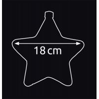 Marimex Crystal Závesná hviezda 18 cm 3