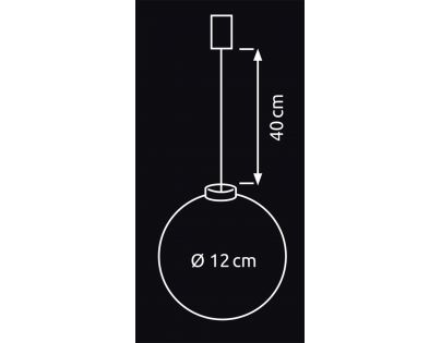 Marimex Crystal Závesná guľa so strunou