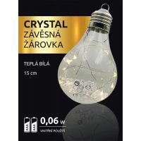 Crystal Závesná žiarovka 15 cm 2