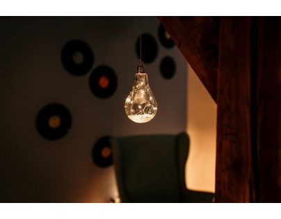 Crystal Závesná žiarovka 15 cm