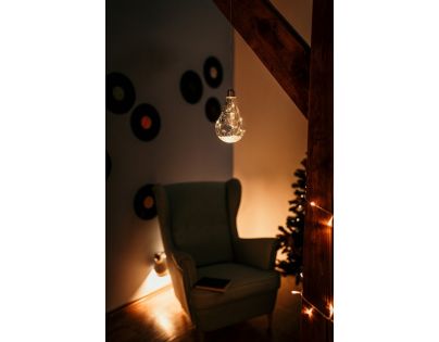 Crystal Závesná žiarovka 15 cm