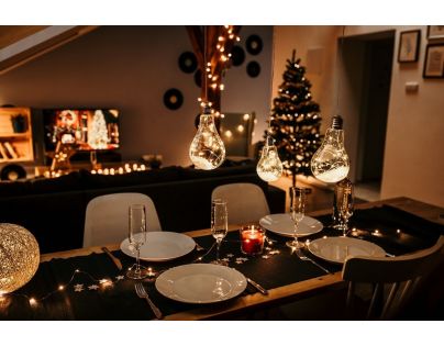 Crystal Závesná žiarovka 15 cm