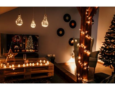 Crystal Závesná žiarovka 15 cm