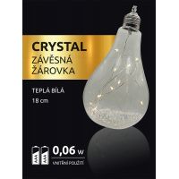 Marimex Crystal Závesná žiarovka 18 cm 2
