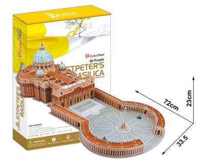 CUBIC FUN 3D puzzle Bazilika svatého Petra 144 dielikov