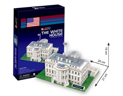 CubicFun 3D Puzzle Biely dom 64 dielikov