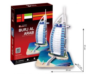CubicFun 3D Puzzle Burj Al Arab 44 dielikov