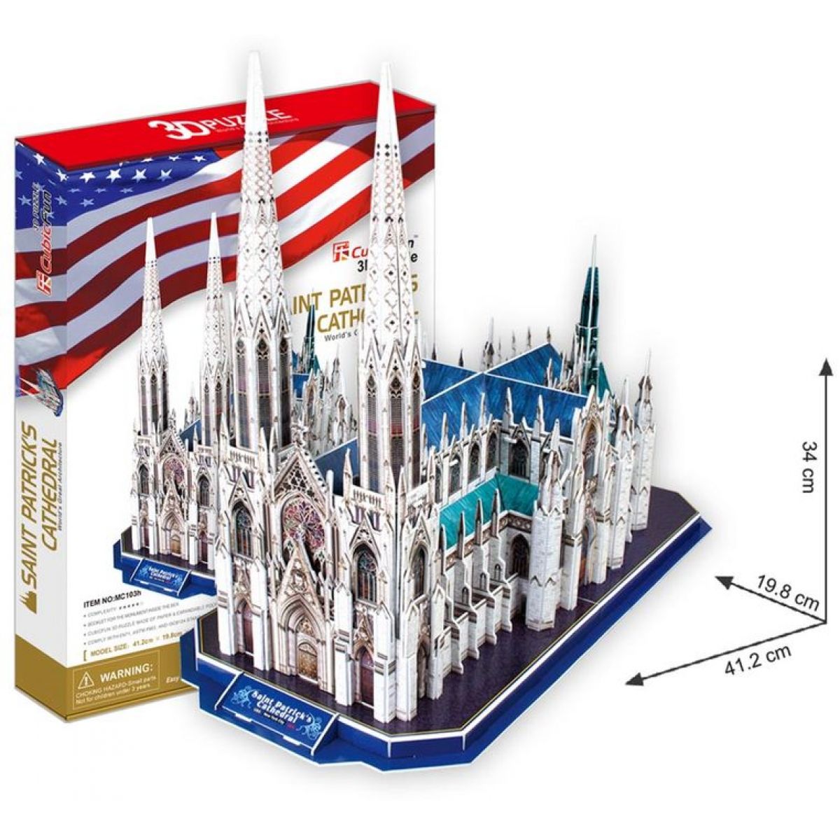 CUBIC FUN 3D puzzle Katedrála svatého Patrika New York