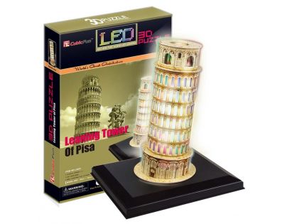 Cubic Fun 3D puzzle Šikmá věž LED 15 dílků