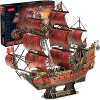 Cubicfun 3D Puzzle Plachetnica Queen Anne's Revenge 391 dielikov - Poškodený obal
