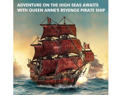 Cubicfun 3D Puzzle Plachetnica Queen Anne's Revenge 391 dielikov - Poškodený obal
