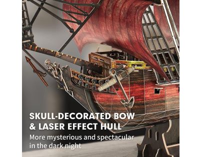 Cubicfun 3D Puzzle Plachetnica Queen Anne's Revenge 391 dielikov - Poškodený obal