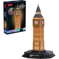 CubicFun 3D puzzle s LED Nočná edícia Big Ben 32 dielikov