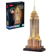 CubicFun 3D puzzle s LED Nočná edícia Empire State Building 37 dielikov