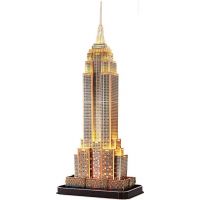 CubicFun 3D puzzle s LED Nočná edícia Empire State Building 37 dielikov 2