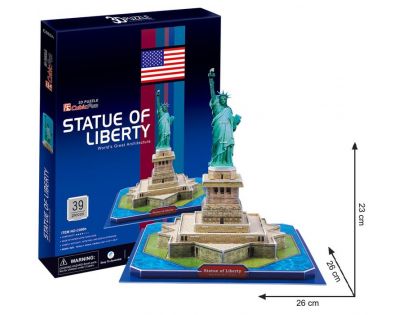 CubicFun 3D Puzzle Statue of Liberty 39 dielikov