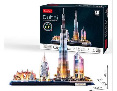 Cubicfun 3D Puzzle LED Dubai 182 dielikov