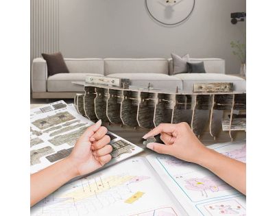 Cubicfun 3D Puzzle LED Flying dutchman 360 dielikov - Poškodený obal