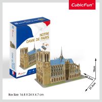 CubicFun Puzzle 3D Katedrála Notre-Dame 53 dielikov 4