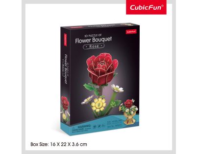 CubicFun Puzzle 3D Kytica ruží 120 dielikov