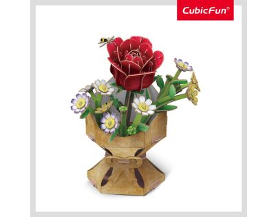 CubicFun Puzzle 3D Kytica ruží 120 dielikov