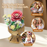 CubicFun Puzzle 3D Kytica z kvetov kamélií 109 dielikov 3