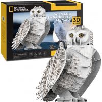 Cubicfun Puzzle 3D National Geographic Snežná sova 62 dielikov