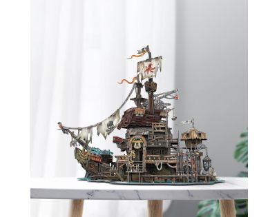 CubicFun Puzzle 3D Pirátský prístav Tortuga 218 dielikov