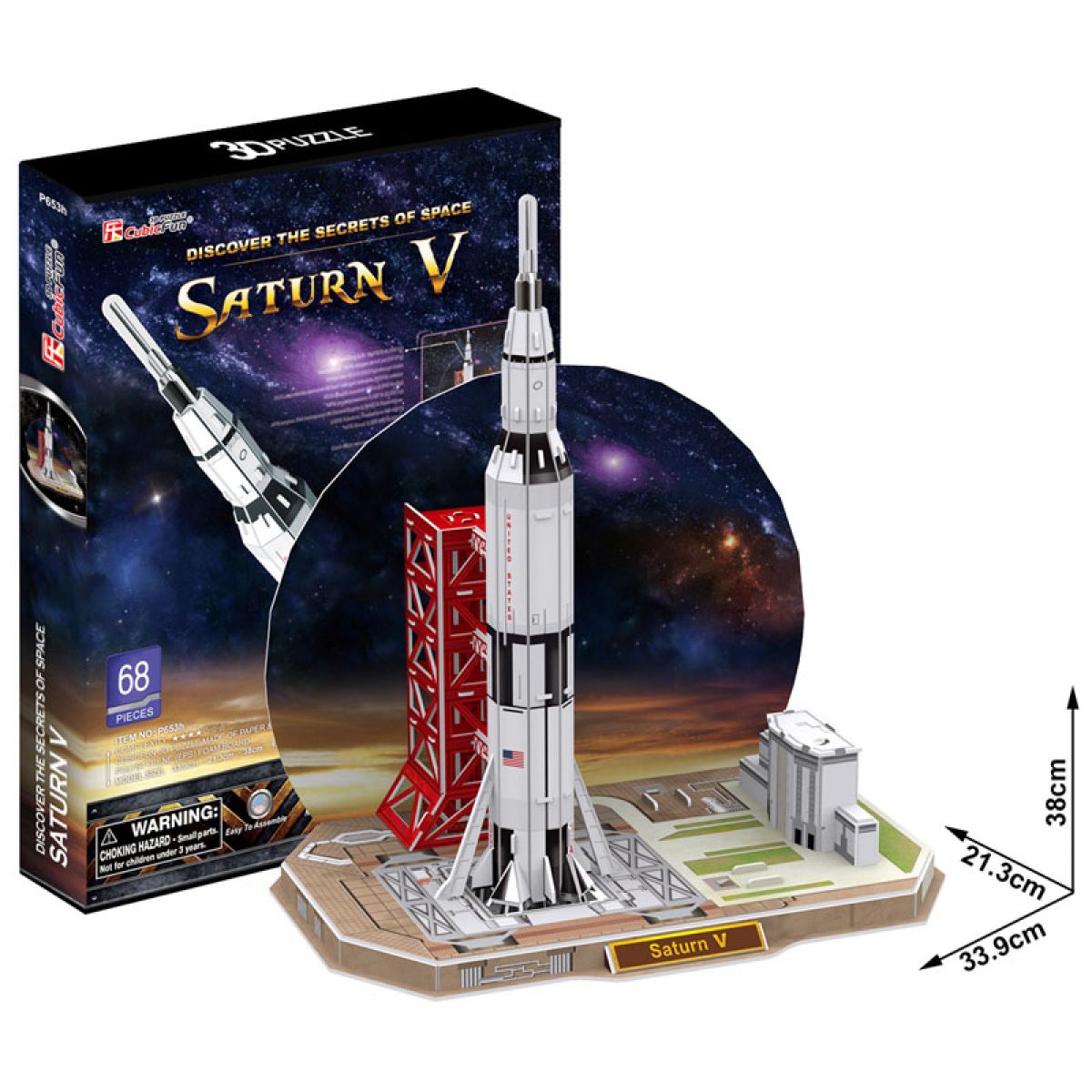 CUBIC FUN 3D puzzle Raketa Saturn V