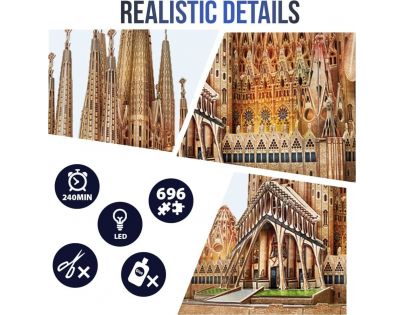 Cubicfun 3D Puzzle Sagrada Familia 696 dielikov