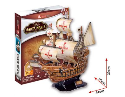 CubicFun 3D Puzzle Santa Maria 113 dielikov